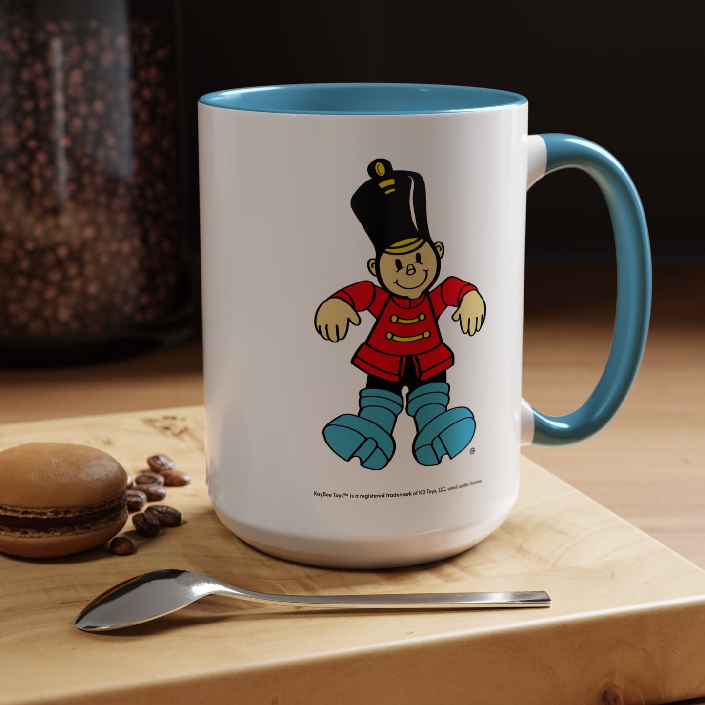 Captain KayBee - Vintage KayBee Toys™ Logo with Toy Soldier - Accent Coffee Mug