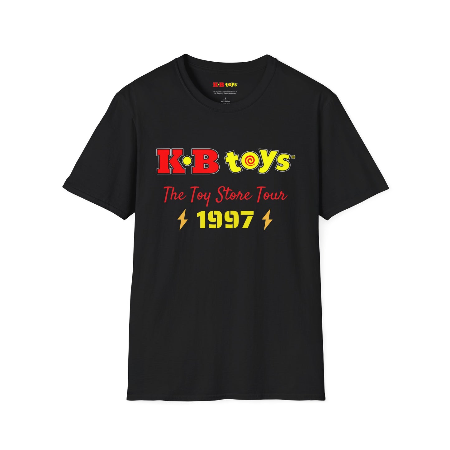KB Toys® Concert Tour Unisex T-Shirt - 1997 Locations Memorabilia