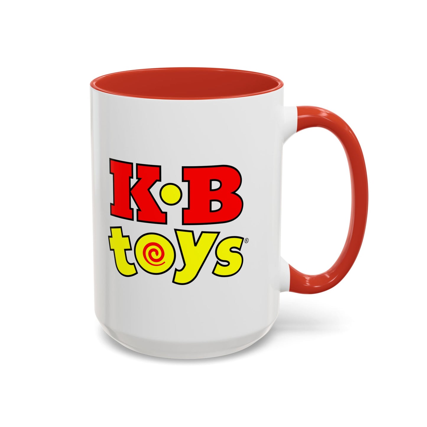 Coffee Mug, Dual Kay Bee Toys™ and KB Toys® Logos, Gift for Toy Enthusiasts and 90s Kids, Vintage 1984-1997 Toy Soldier Logo Design