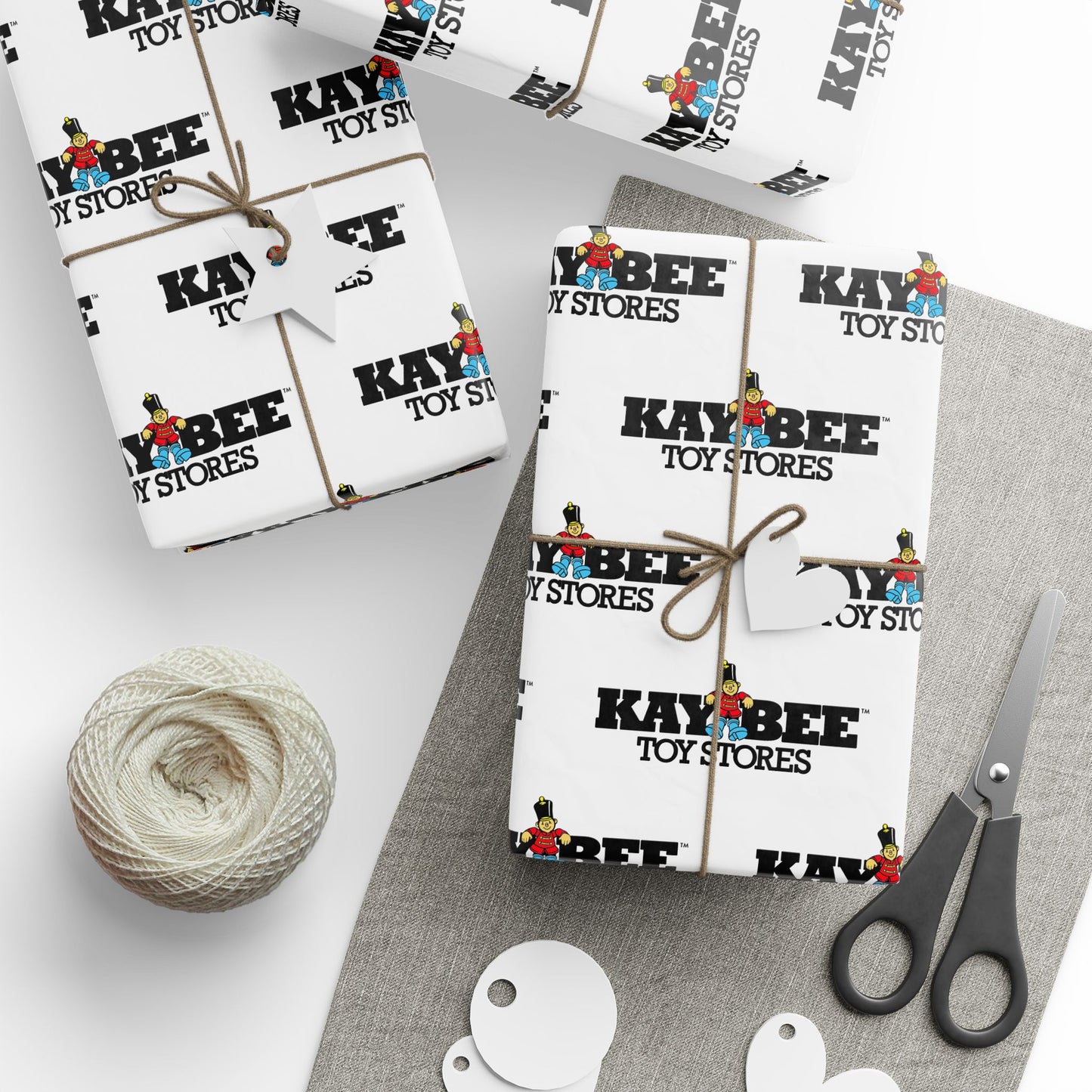 Wrapping Paper - Kay Bee Toys™ Vintage Toy Soldier Logo Nostalgic Design