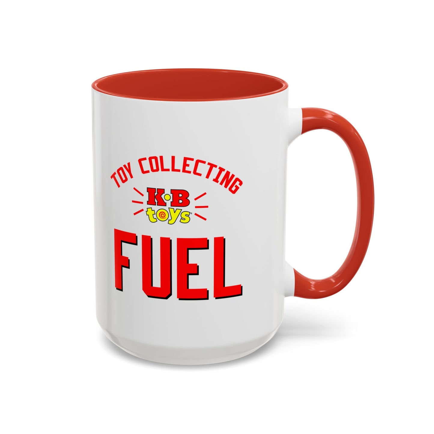 Coffee Mug, Toy Collecting Fuel with KB Toys® Logo, Gift for Toy Enthusiasts and 90s Kids