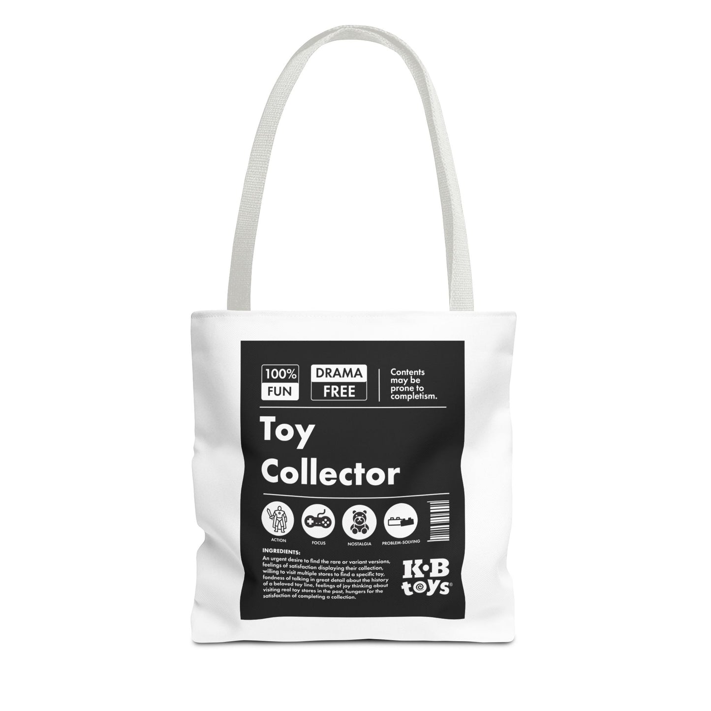 KB Toys® Toy Collector Ingredients Tote Bag