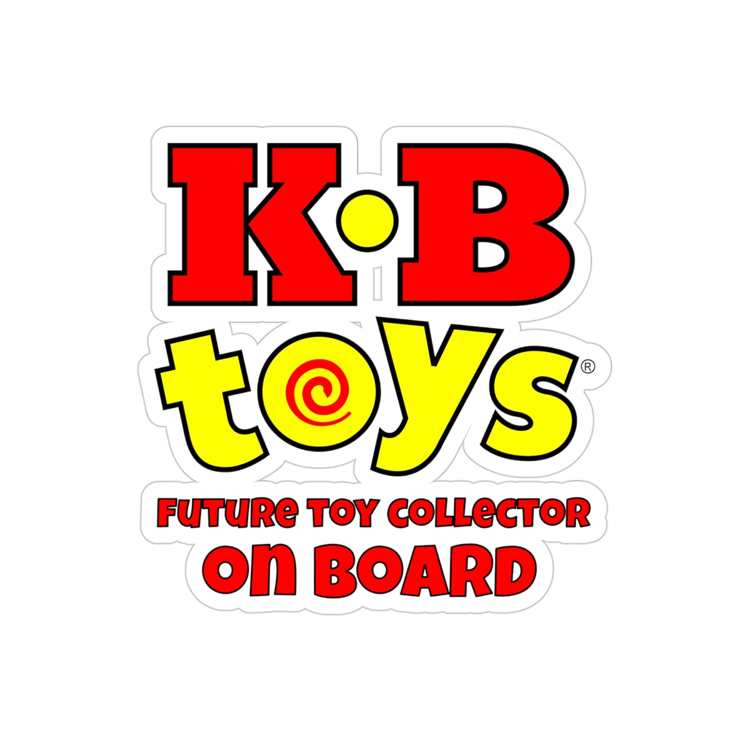 KB Toys® Transparent Outdoor Stickers, Future Collector On Board, Die-Cut, 1pc