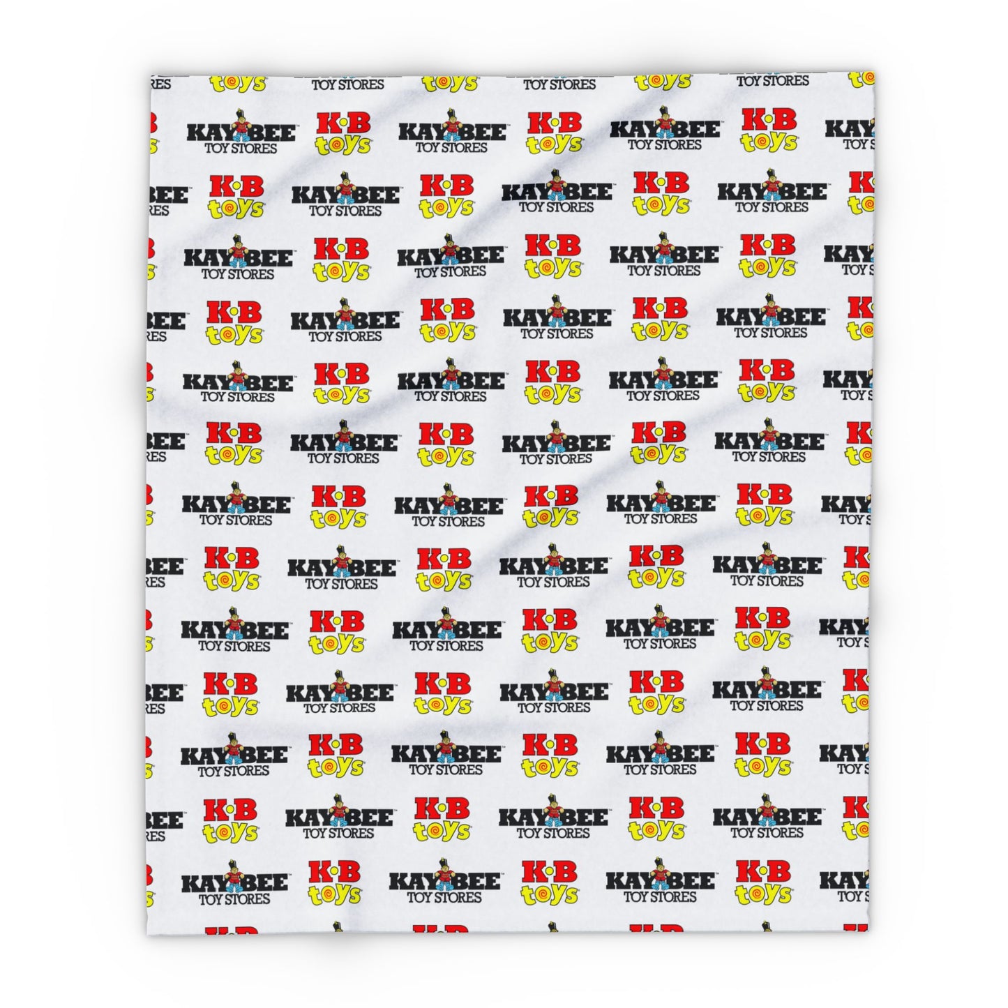 Fleece Blanket, KB Toys® and Kay Bee Toys™ Dual Logo, Officially Licensed, Retro Nostalgia Gift, Warm Winter Throw