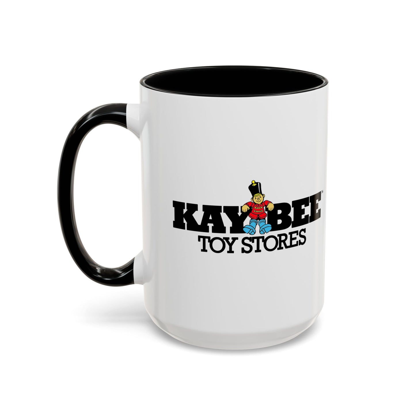 Coffee Mug, Kay Bee Toys® Logo, Gift for Toy Enthusiasts and 90s Kids, Vintage 1984-1997 Toy Soldier Logo Design