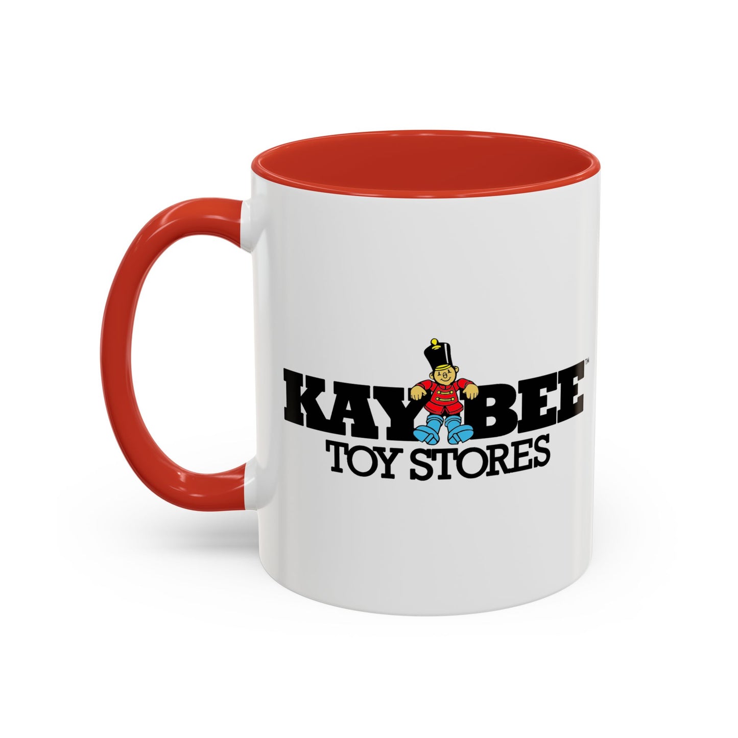 Coffee Mug, Kay Bee Toys® Logo, Gift for Toy Enthusiasts and 90s Kids, Vintage 1984-1997 Toy Soldier Logo Design