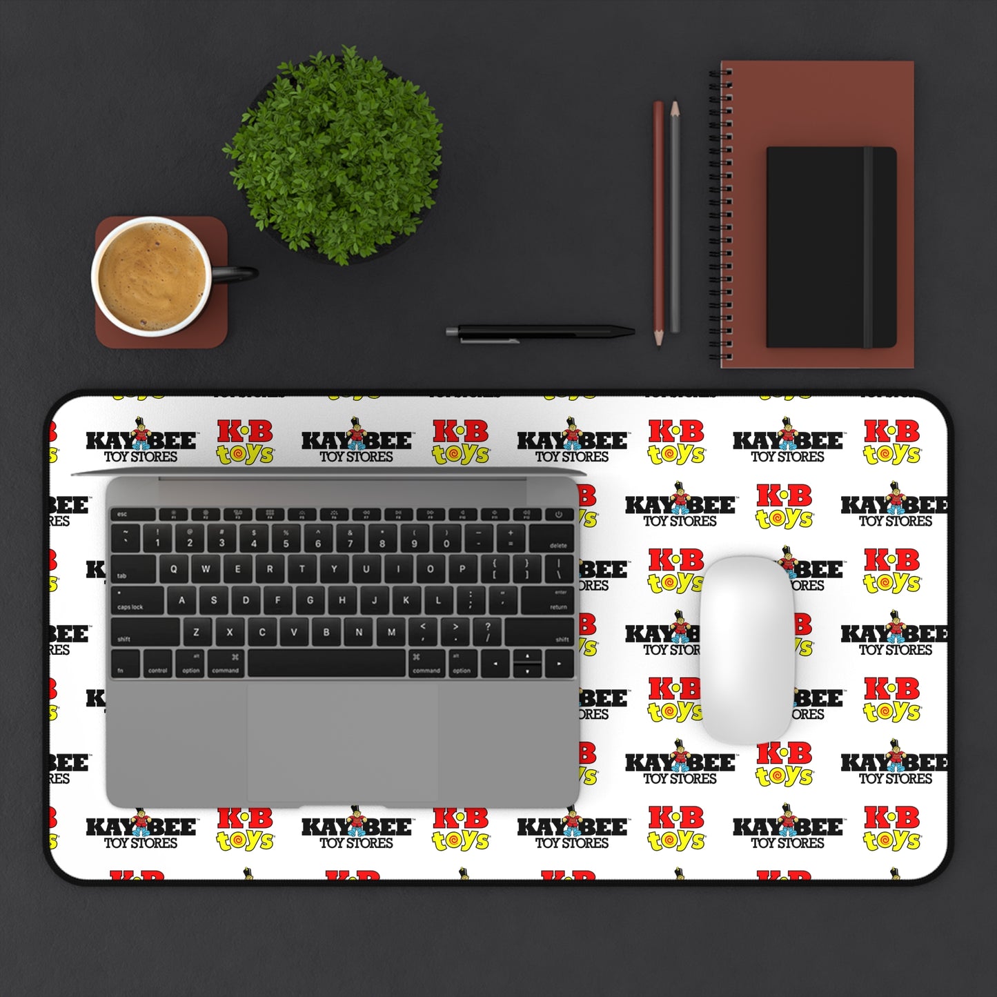 Desk Mat - KB Toys® Vintage and Contemporary Logos Workspace Mat