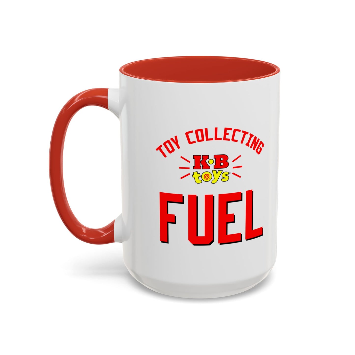 Coffee Mug, Toy Collecting Fuel with KB Toys® Logo, Gift for Toy Enthusiasts and 90s Kids