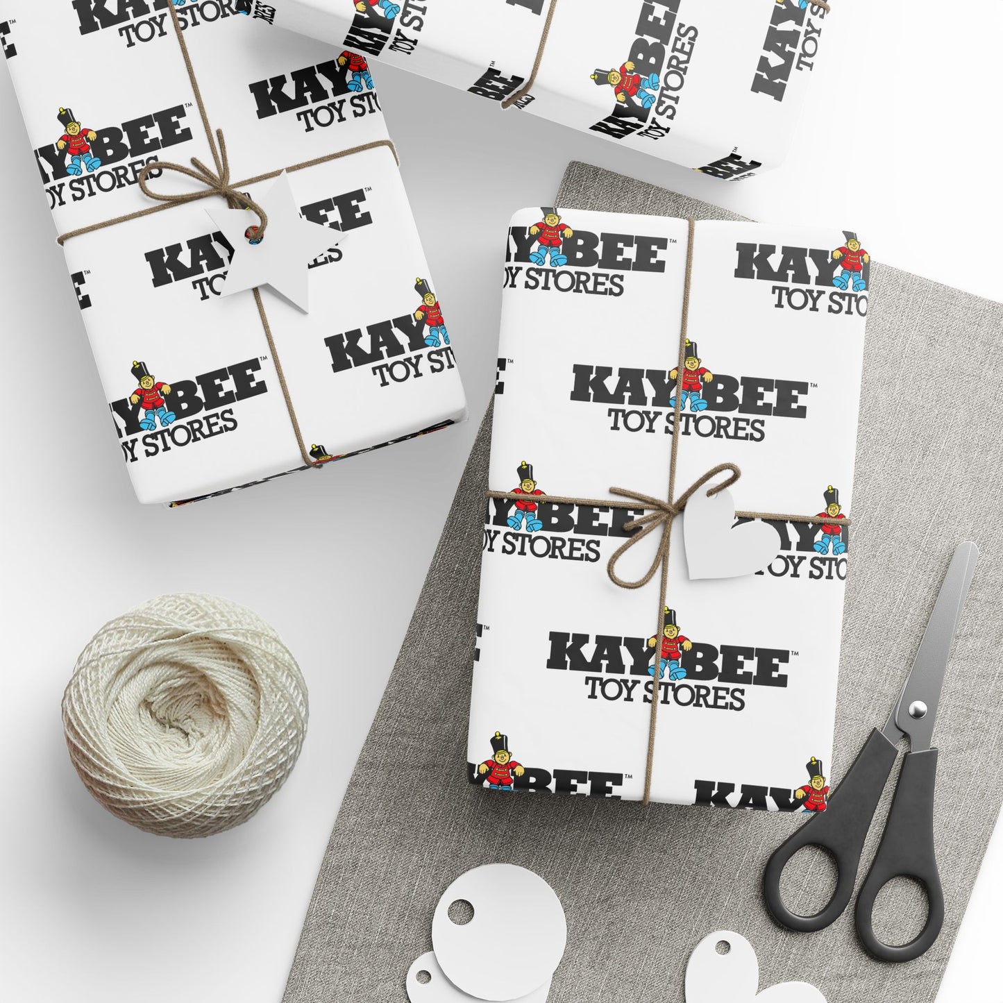 Wrapping Paper - Kay Bee Toys™ Vintage Toy Soldier Logo Nostalgic Design