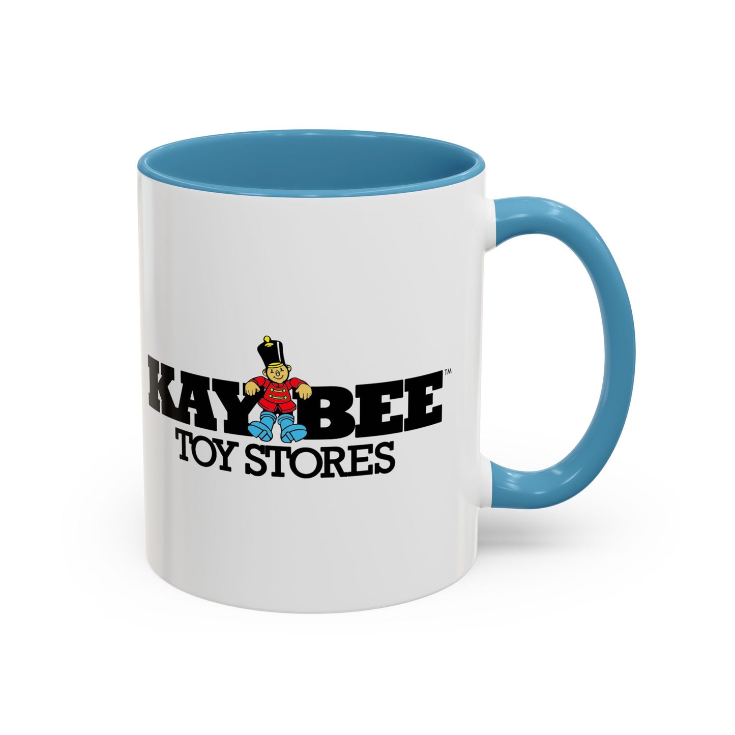 Coffee Mug, Kay Bee Toys® Logo, Gift for Toy Enthusiasts and 90s Kids, Vintage 1984-1997 Toy Soldier Logo Design