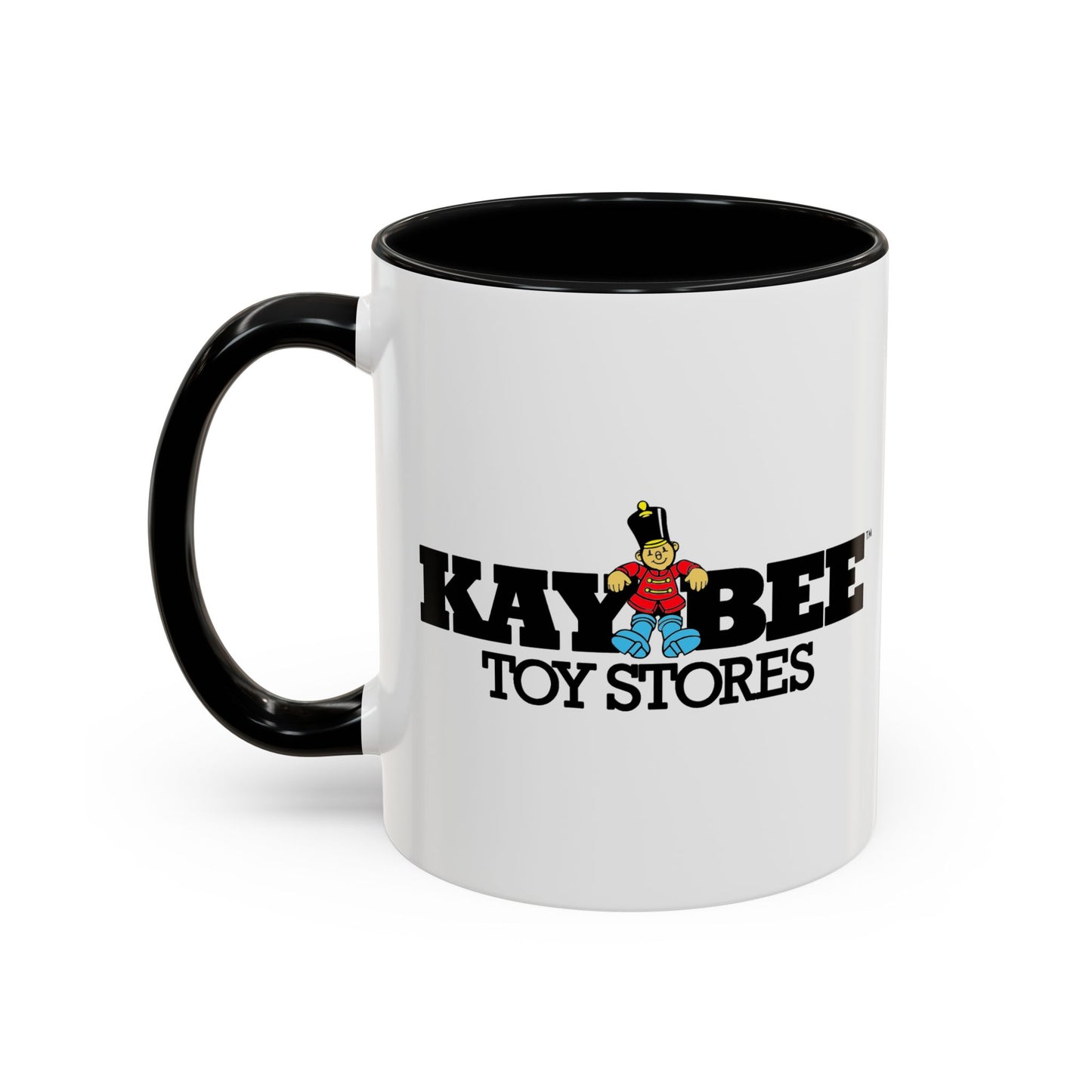 Coffee Mug, Kay Bee Toys® Logo, Gift for Toy Enthusiasts and 90s Kids, Vintage 1984-1997 Toy Soldier Logo Design