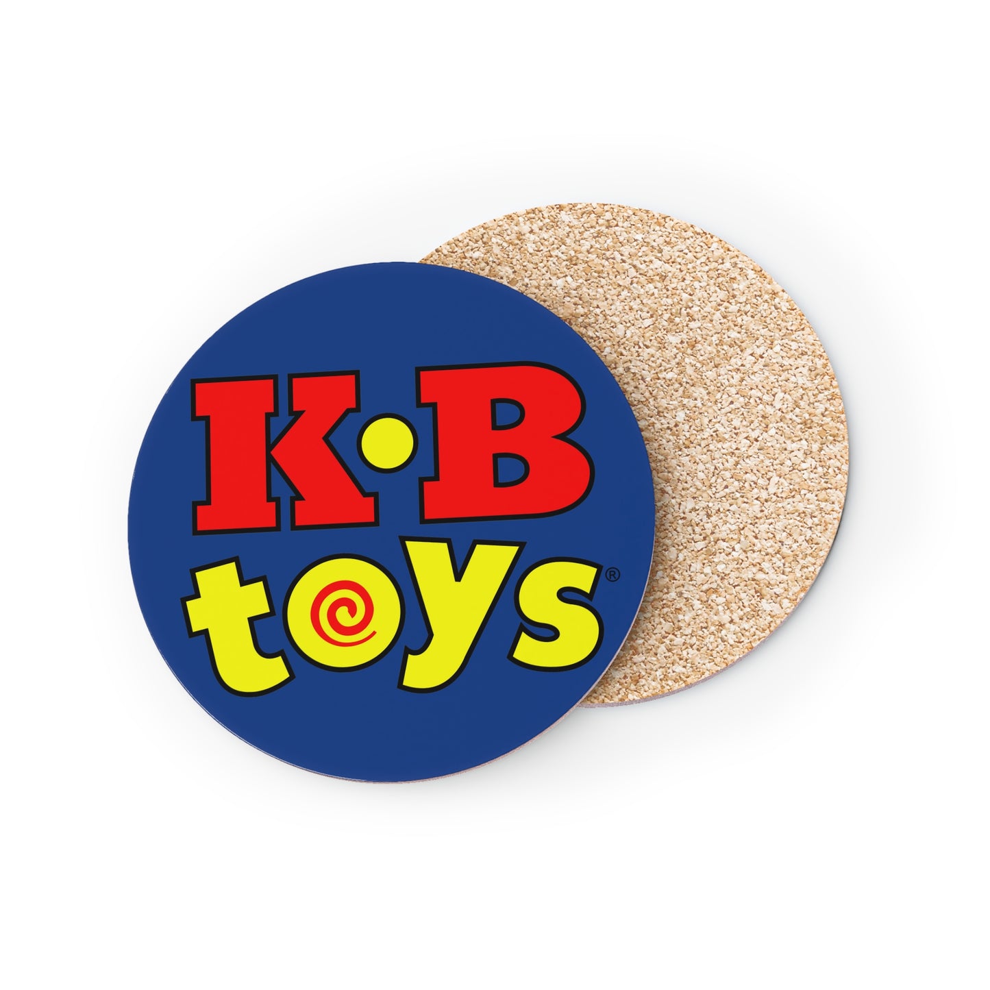 Coasters - KB Toys® Logo with Blue Background - Perfect Gift for Coffee-Lovers and Drink Enthusiasts