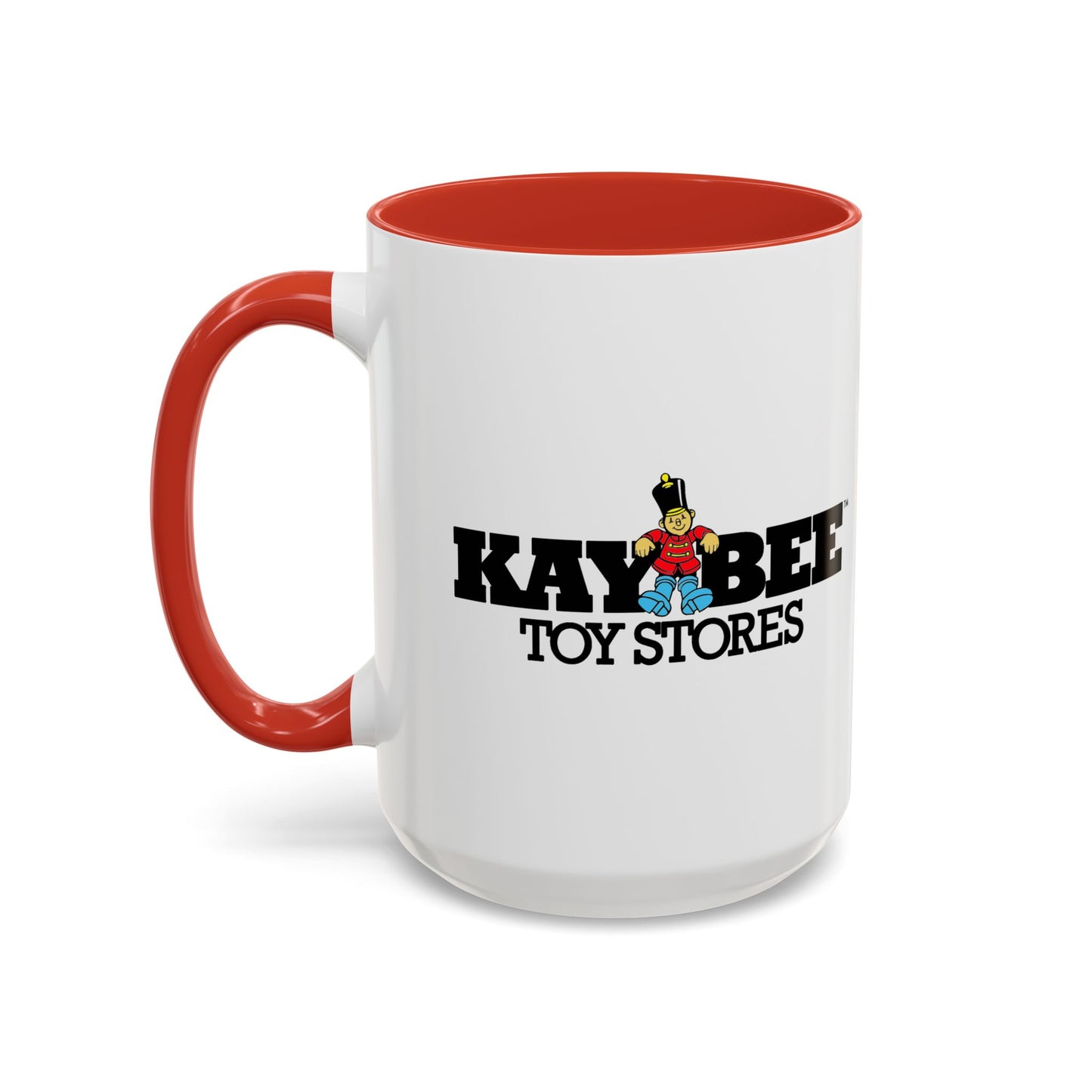 Coffee Mug, Kay Bee Toys® Logo, Gift for Toy Enthusiasts and 90s Kids, Vintage 1984-1997 Toy Soldier Logo Design