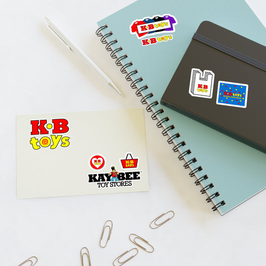 Sticker Sheets - Retro KB Toys® and Kay Bee Toys™ Logo Designs