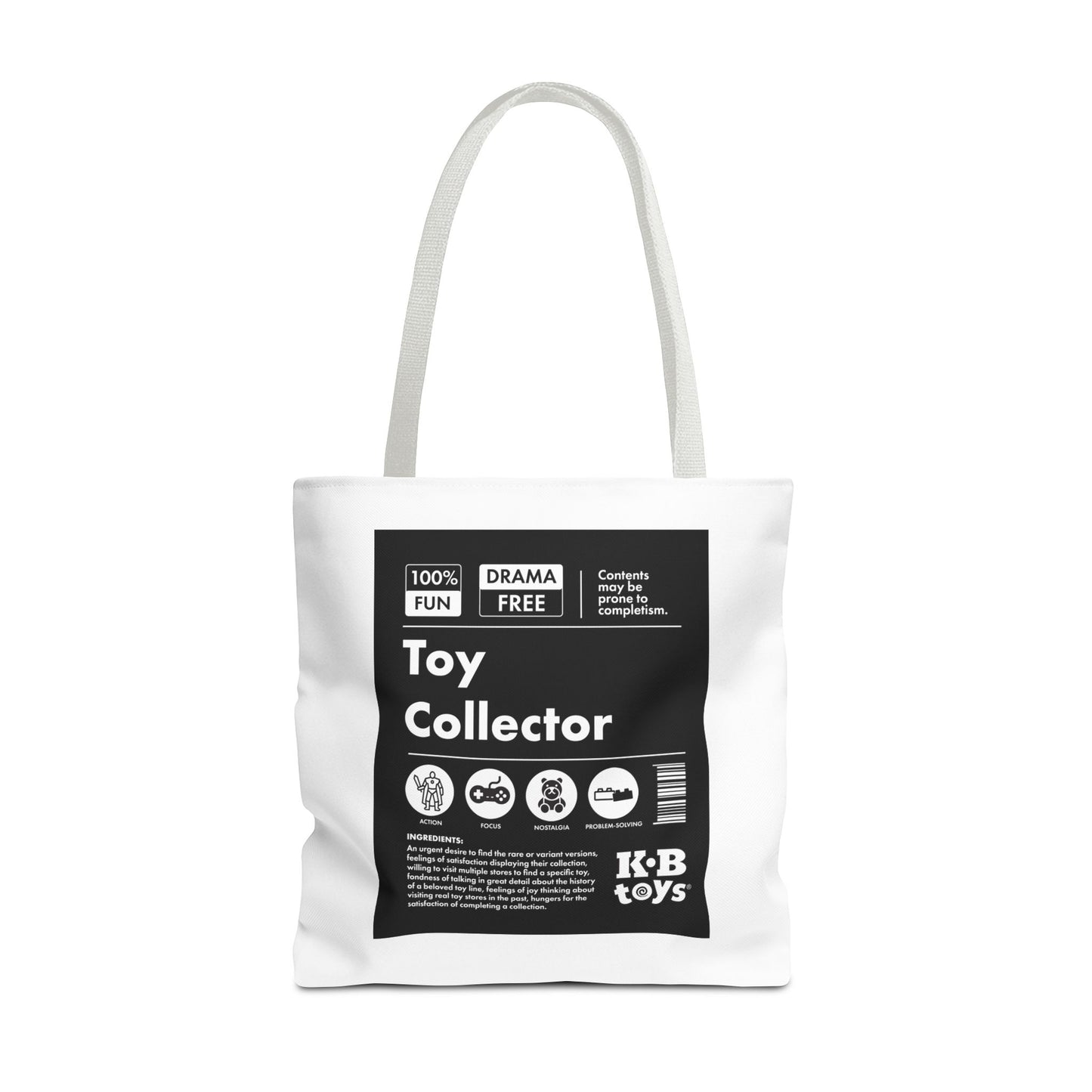 KB Toys® Toy Collector Ingredients Tote Bag