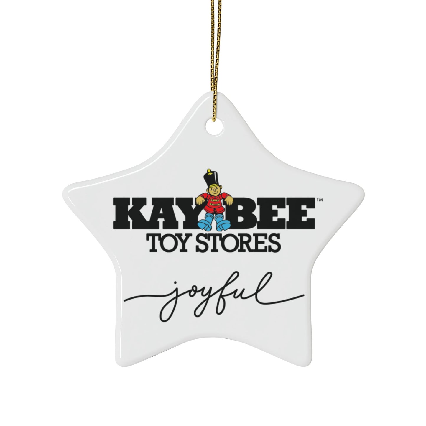 Ceramic Ornaments - Holiday 2024 KB Toys® Dual Logo Ornament