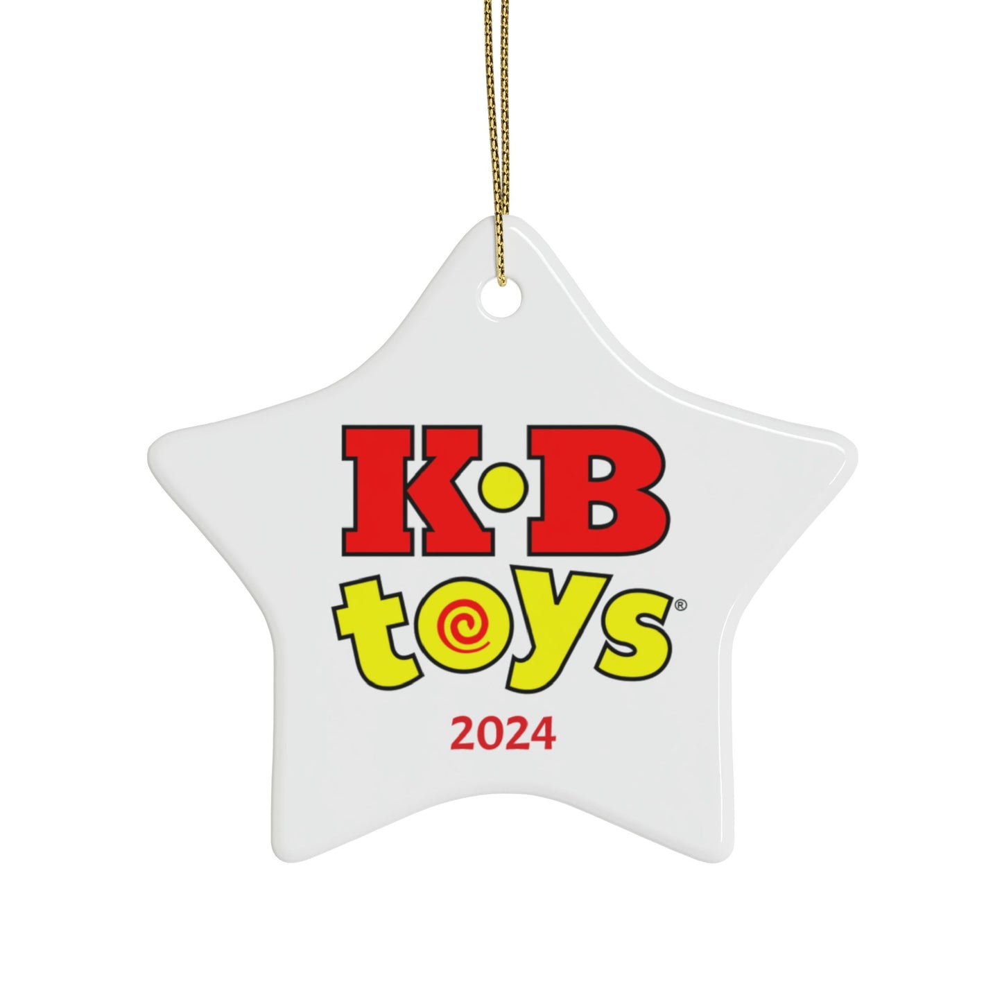 Ceramic Ornaments - Holiday 2024 KB Toys® Dual Logo Ornament