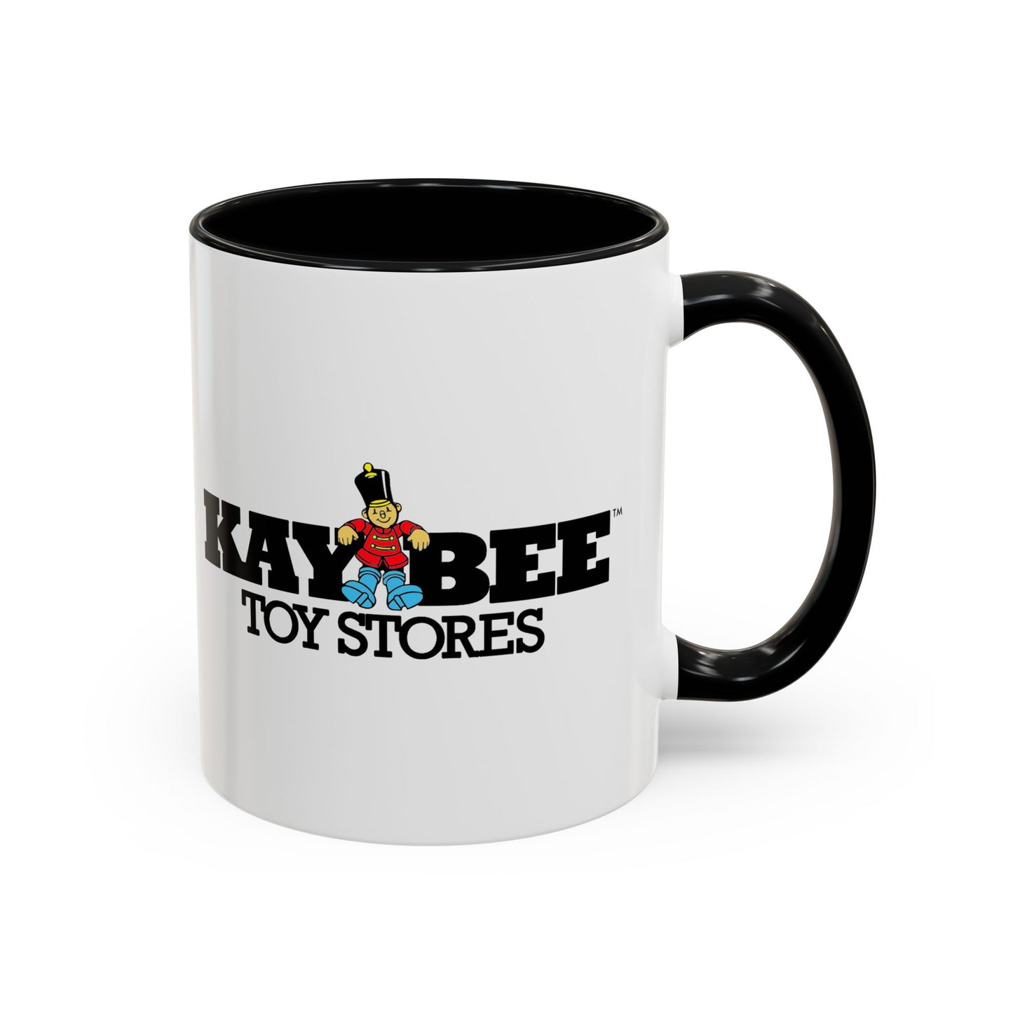 Coffee Mug, Kay Bee Toys® Logo, Gift for Toy Enthusiasts and 90s Kids, Vintage 1984-1997 Toy Soldier Logo Design