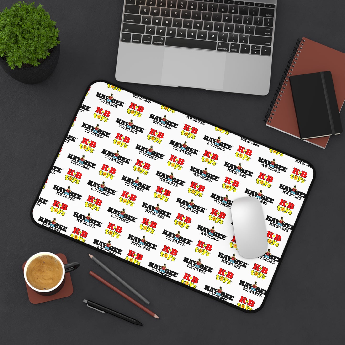 Desk Mat - KB Toys® Vintage and Contemporary Logos Workspace Mat