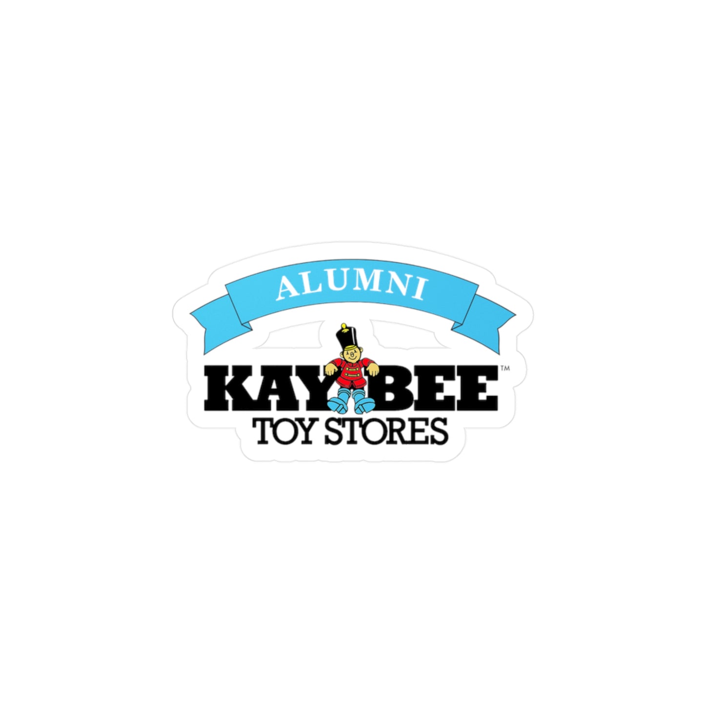 Kiss-Cut Vinyl Decals - Kay Bee Toys™ Alumni Logo - Great for Bottles, Mugs, Laptops