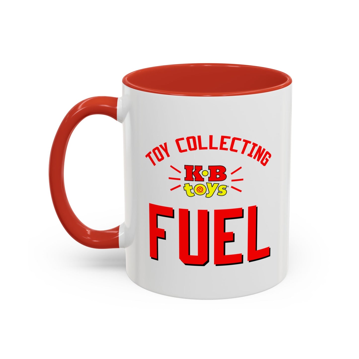 Coffee Mug, Toy Collecting Fuel with KB Toys® Logo, Gift for Toy Enthusiasts and 90s Kids