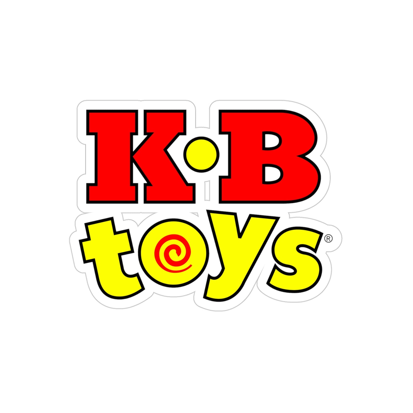 KB Toys® Logo Transparent Outdoor Stickers, Die-Cut, 1pc