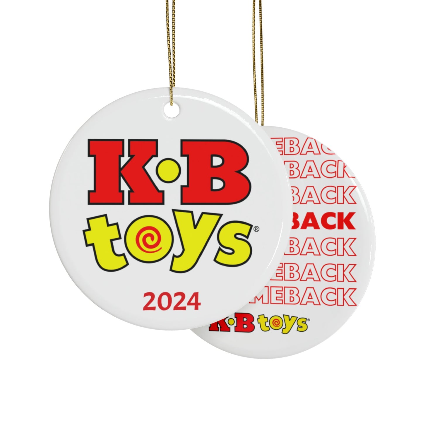 Ceramic Ornaments - Holiday 2024 KB Toys® The Comeback Ornament