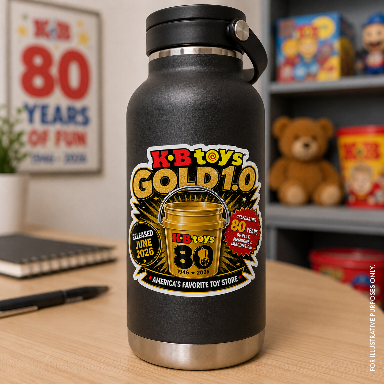 PRE-SALE BEGINS SOON | KB Toys® Gold 1.0 Founder's Pack – Official 2026 Anniversary Collector Set