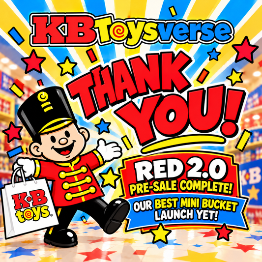 ARRIVES IN NOVEMBER | KB Toys® Red 2.0 Collector Mini Bucket with Lid