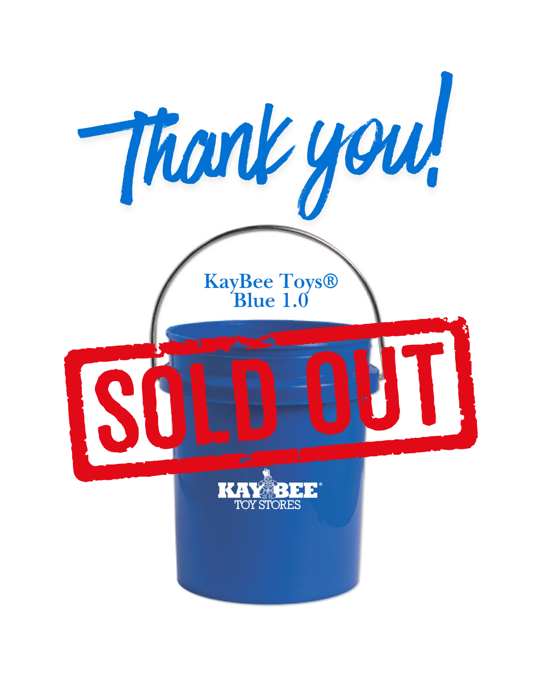 SOLD OUT: KayBee Toys Mini Bucket Blue 1.0 | 1-quart BPA-Free Polypropylene Mini Bucket Pre-order